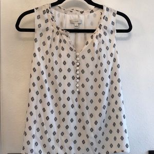 Silk JCREW Diamond Top Sz 8